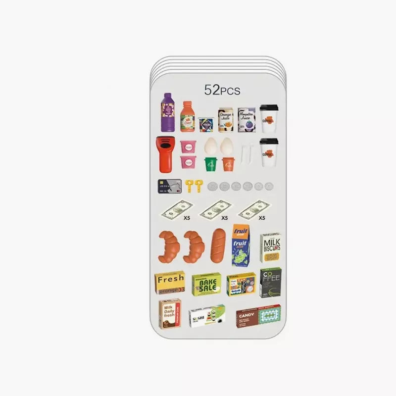 Little Angel Portable Supermarket Playset - Fun Educational Toy for Kids