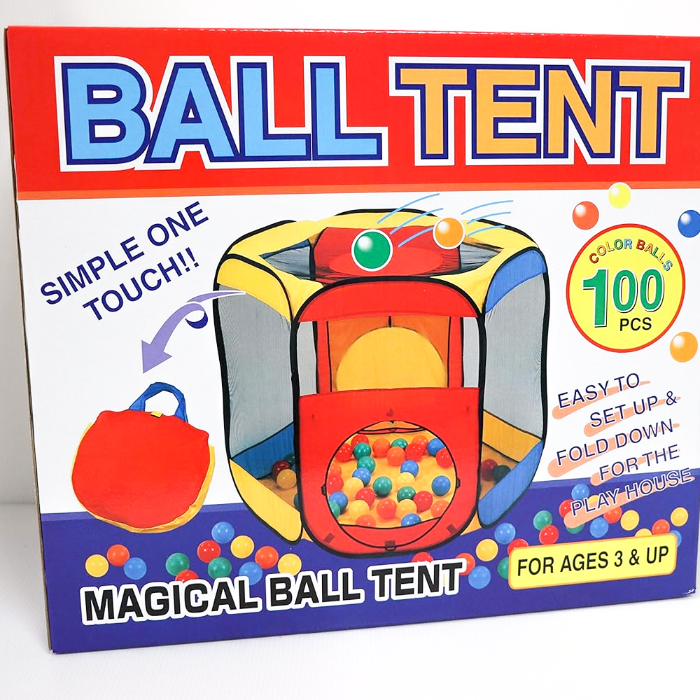 Magic Ball Pit Tent with 50 Balls for Kids Girls and Boys