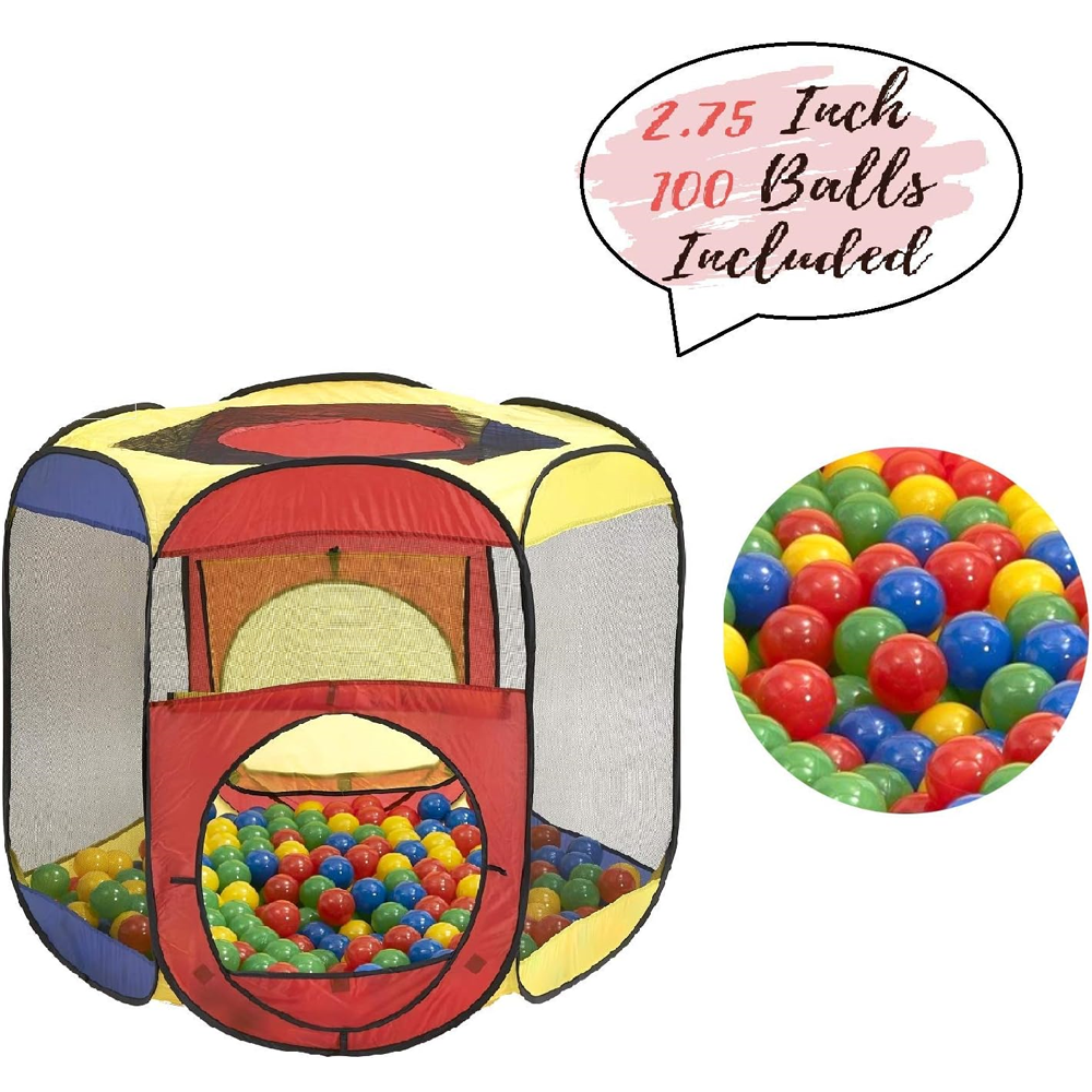 Magic Ball Pit Tent with 50 Balls for Kids Girls and Boys