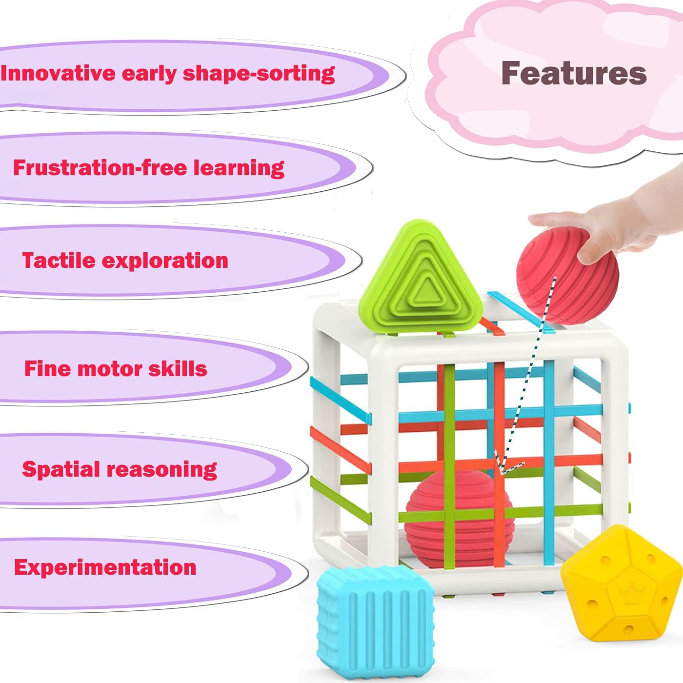 Montessori لعبة سور سورنز سورترز للتنمية للأطفال من 6 إلى 18 شهرًا