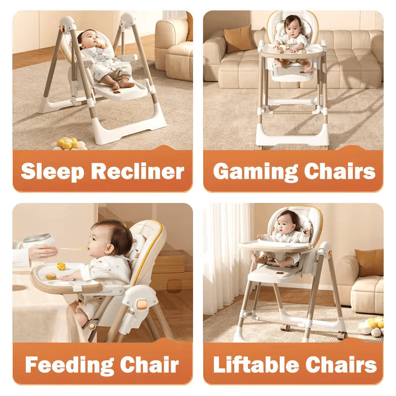 Multifunction 3-in-1 Foldable Baby High Chair