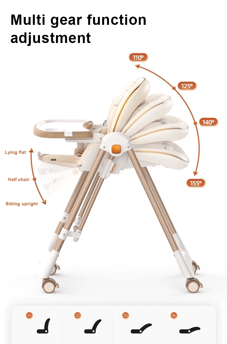 Multifunction 3-in-1 Foldable Baby High Chair