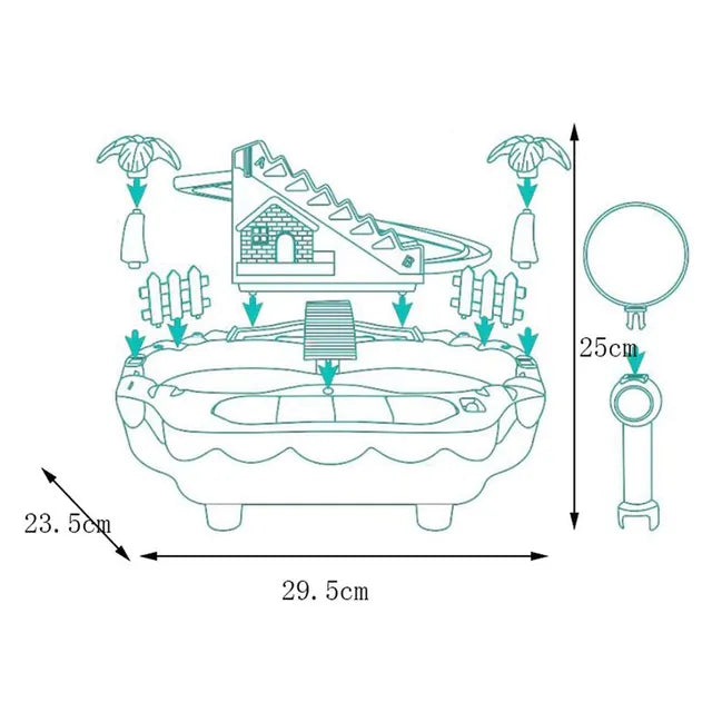 Musical Baby Crib Mobile with Remote Control