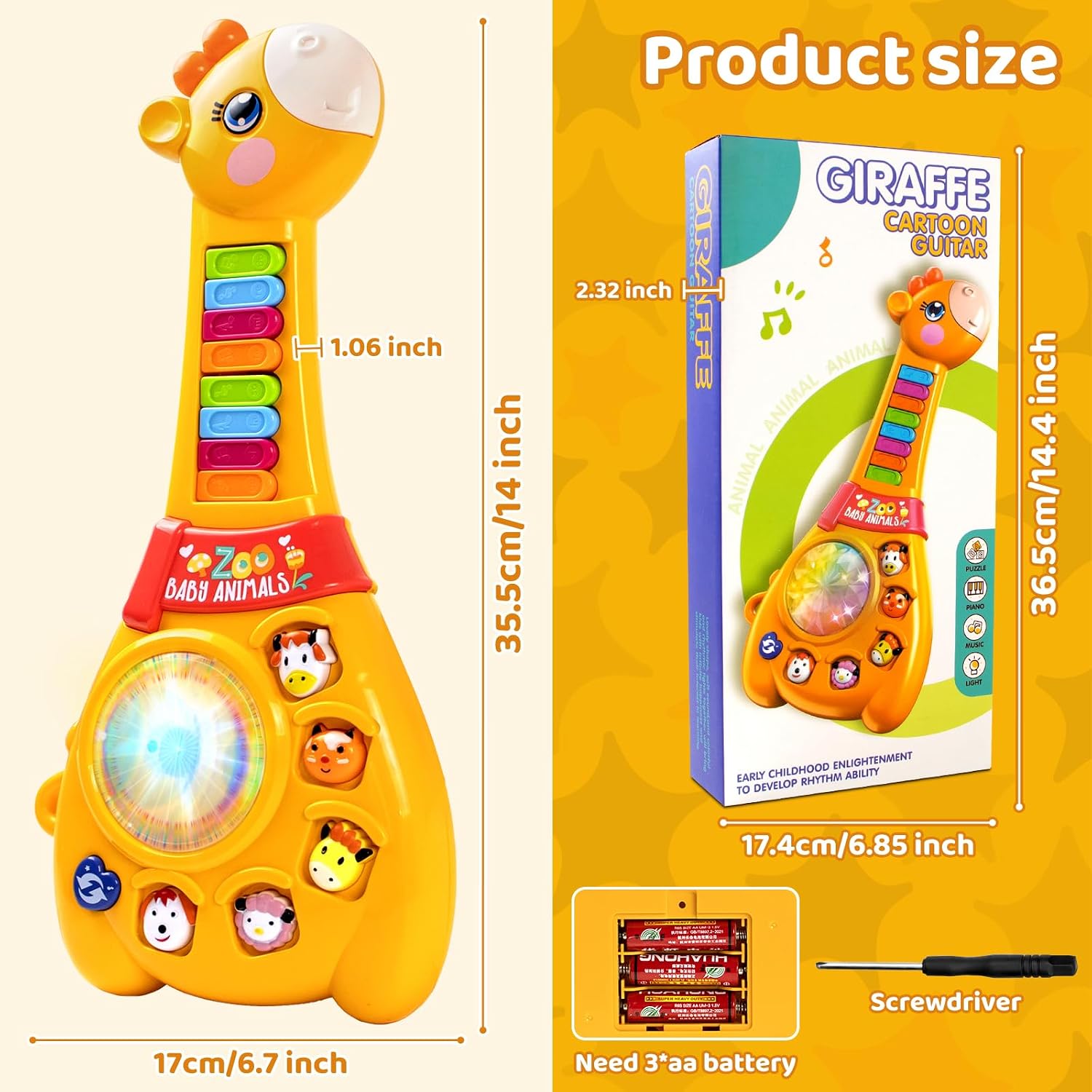 Musical Giraffe Piano Toy