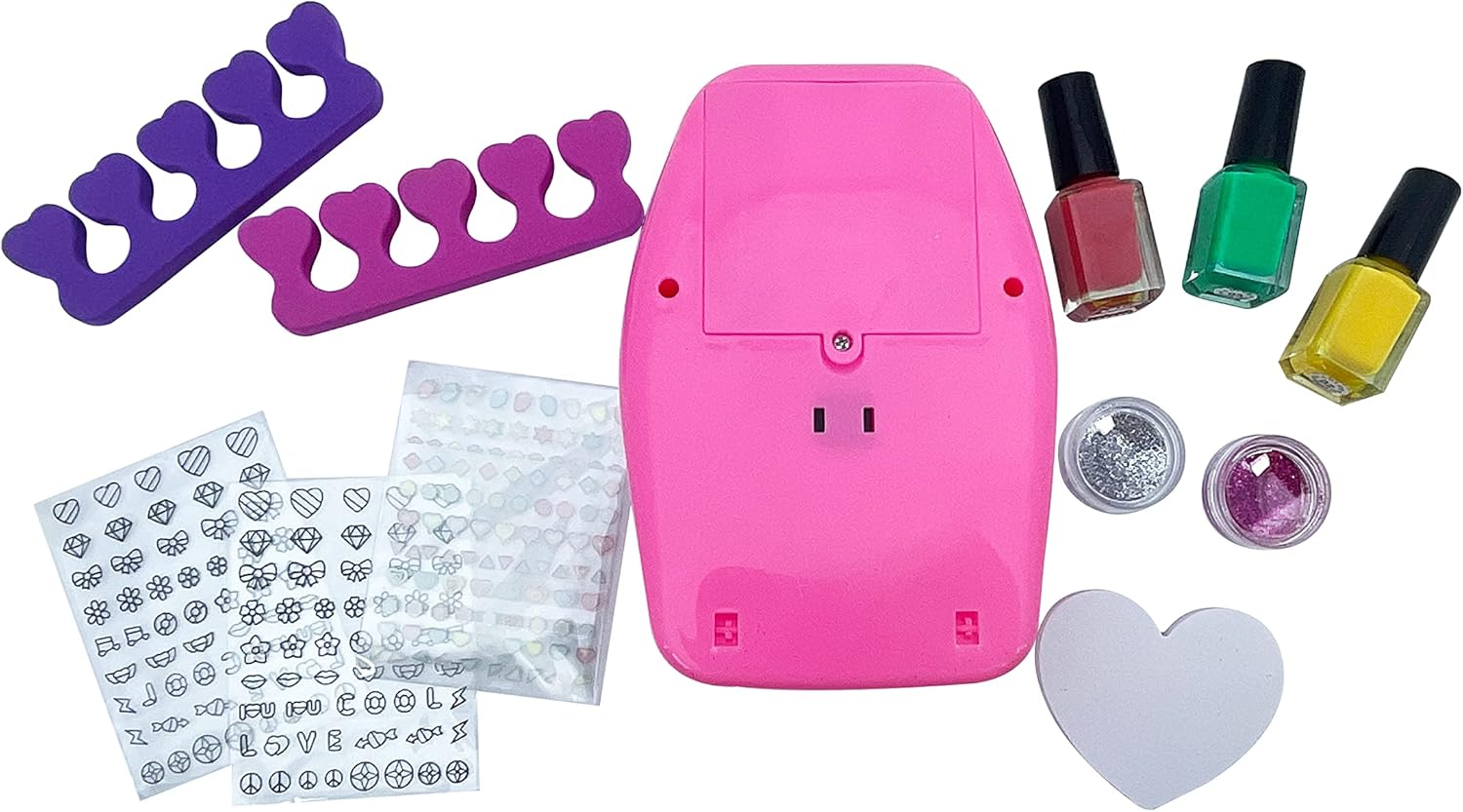 Nail GLAN Salon for Girls Creative Emoji Nail Art Kit for Ages 5-10