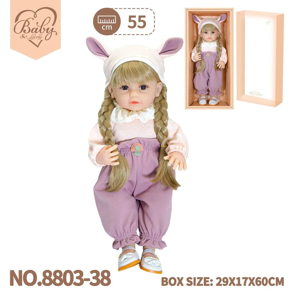 Newborn Baby Doll Girl 55cm Soft & Cuddly Baby Doll