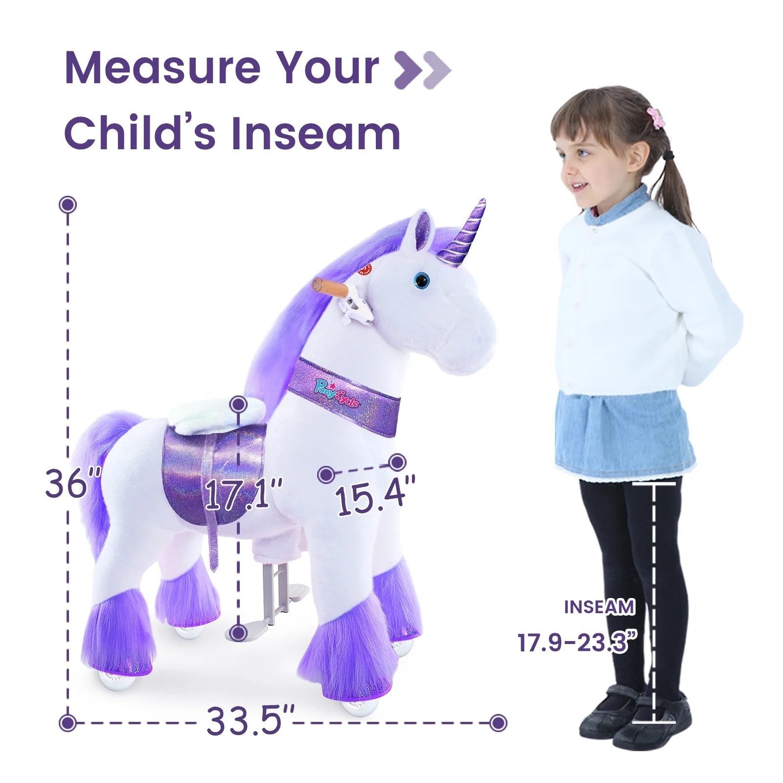 PonyCycle® Official Licensed Kids Riding Unicorn