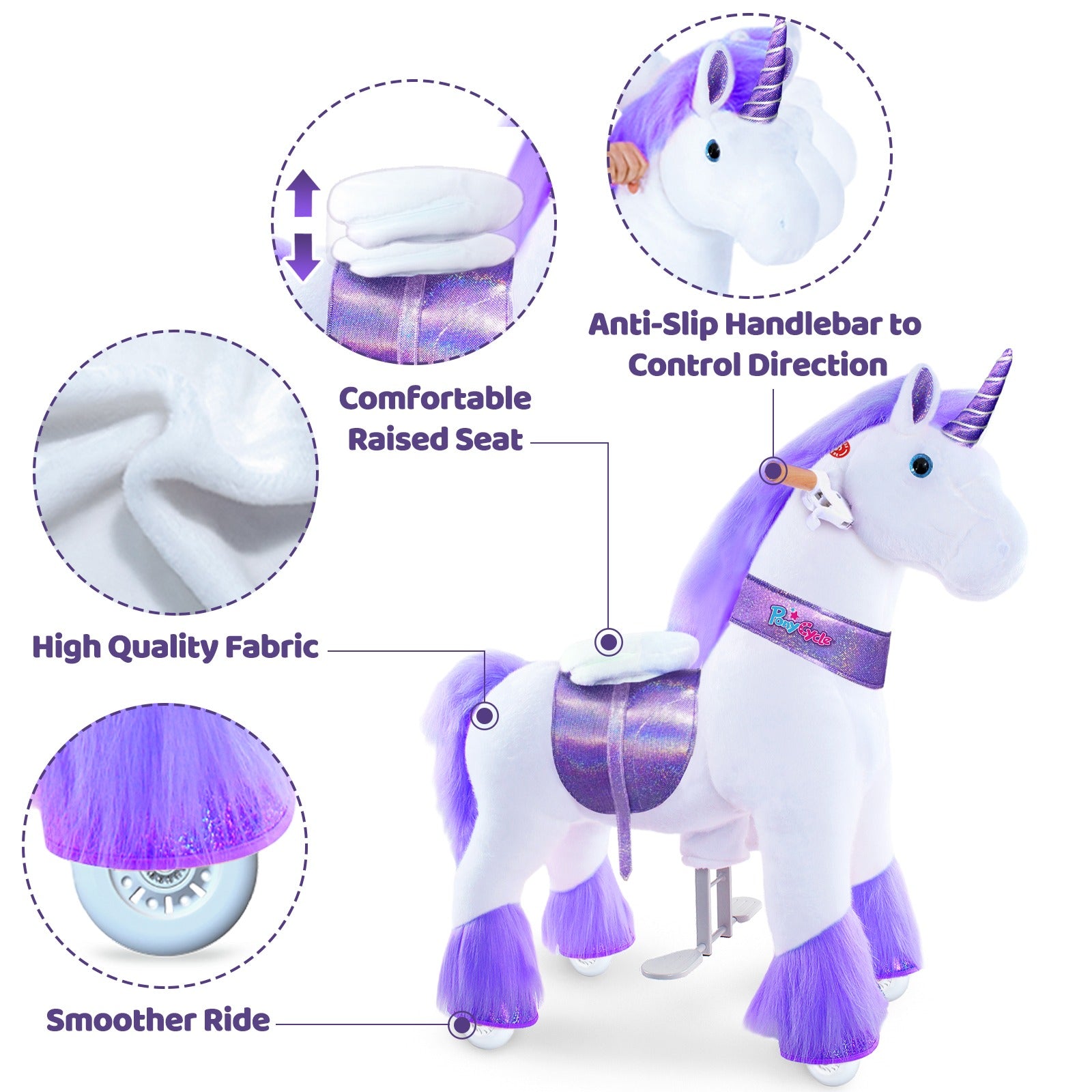 PonyCycle® Official Licensed Kids Riding Unicorn