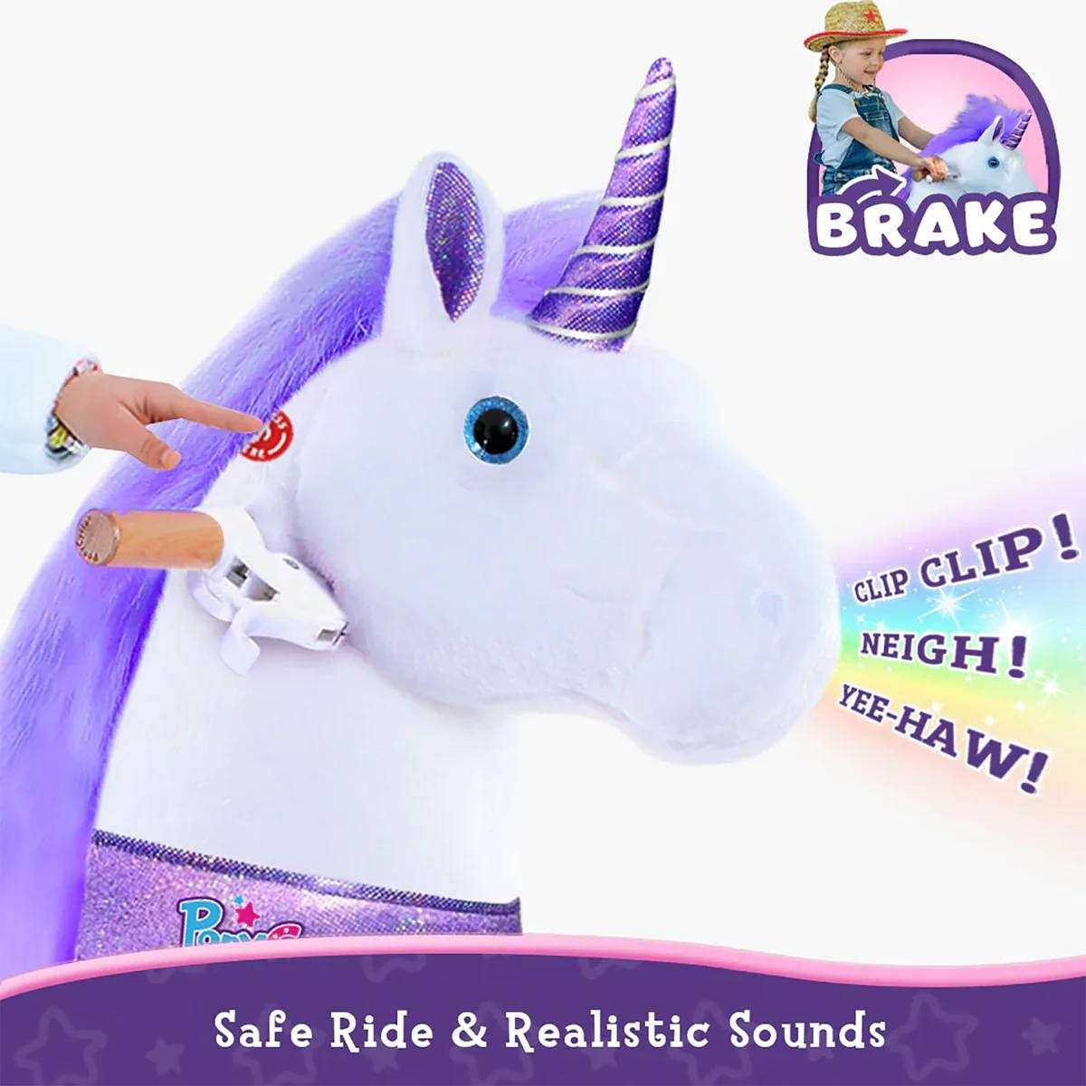 PonyCycle® Official Licensed Kids Riding Unicorn