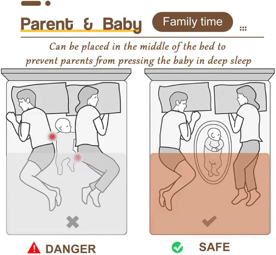 Portable Baby Bed with Mosquito Net, Foldable Infant Crib for Travel & Bedroom