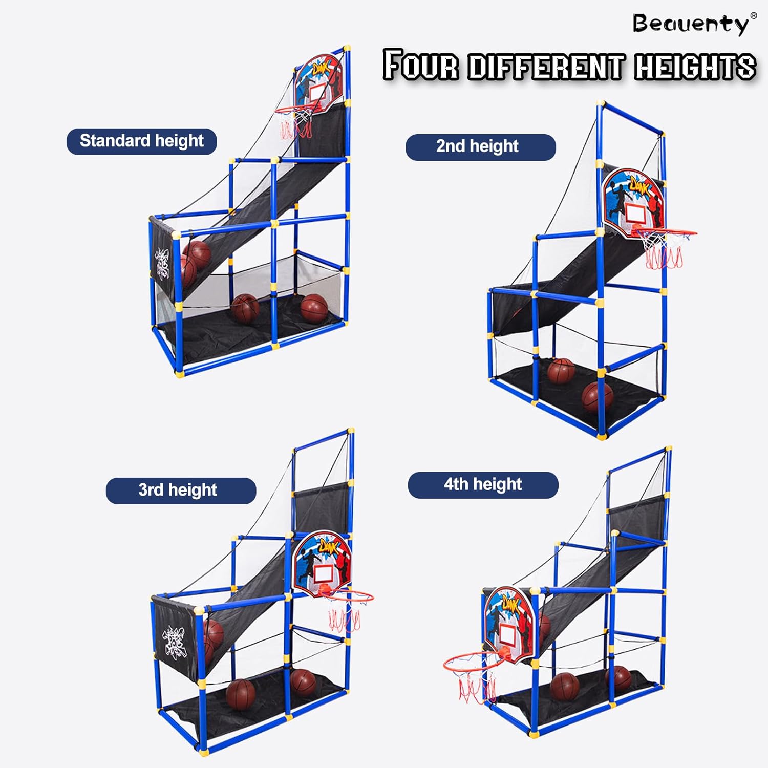 Portable Mini Indoor Basketball Hoop Stand Kids Training & Practice Game Toy