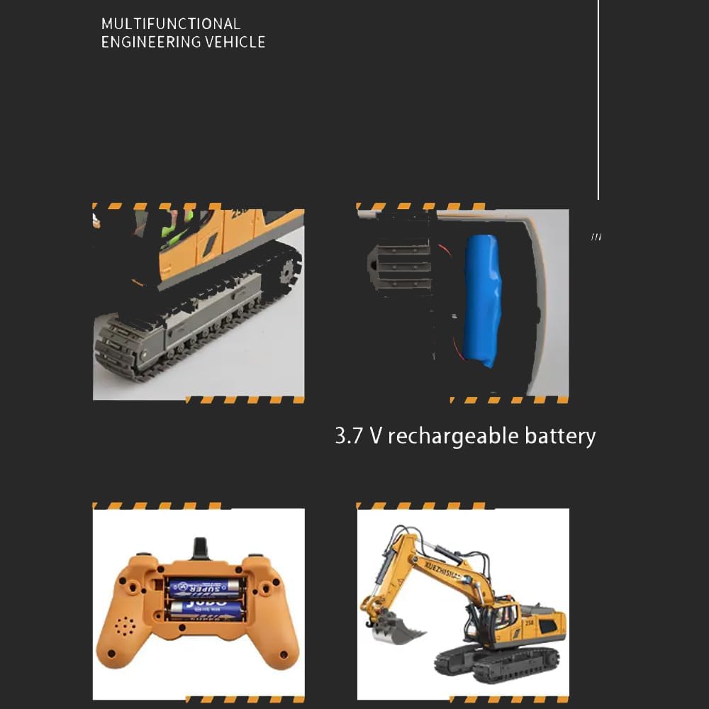 لعبة الحفريات RC - DIECAST Metal Construction Digger للأطفال