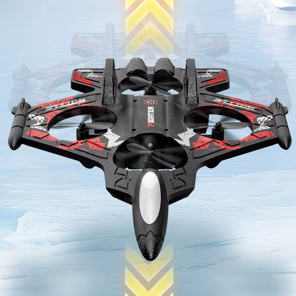RC Jet Plane for Kids-Gyro 6 محاور ، تحوم تلقائية ، الأعمال المثيرة ثلاثية الأبعاد لمدة 5 سنوات + أزرق