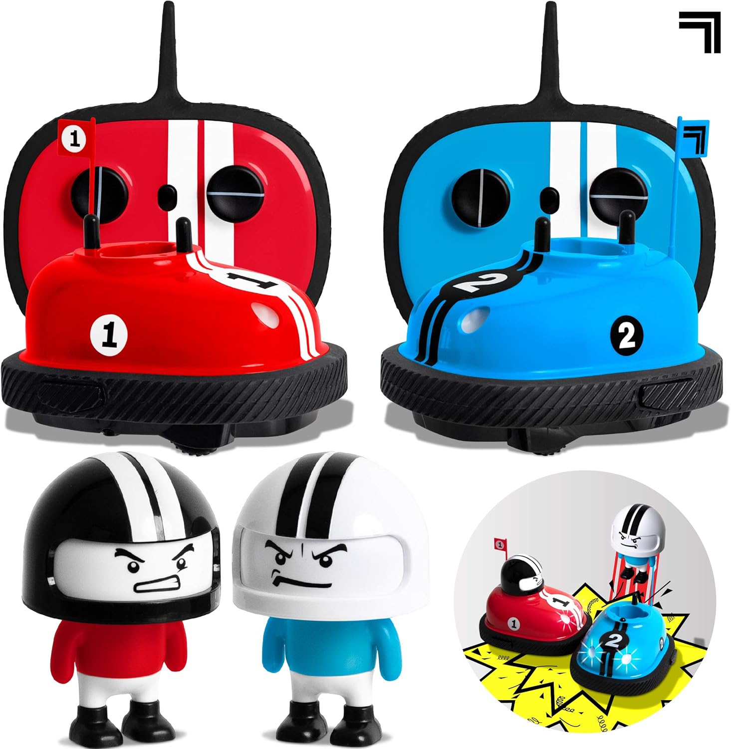 Rage RC RC Cars Cars To Head مع معركة القاذف 2.4 جيجا هرتز والأحمر والأزرق والأعمار 6 وما فوق