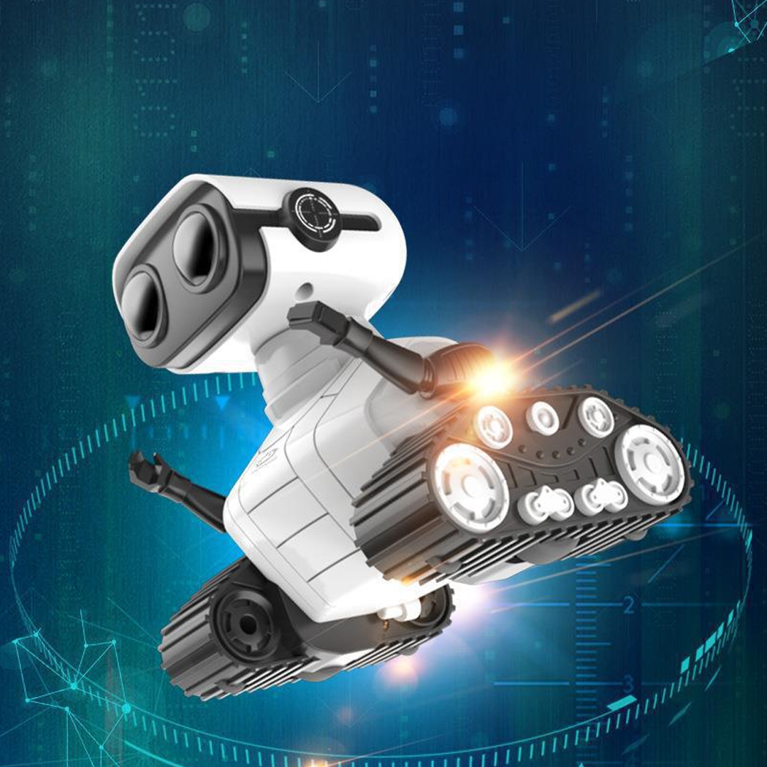 Remote Control Educational Humanoid Robotics with LED Eyes, Sound & Light, and Dancing Feature for Kids