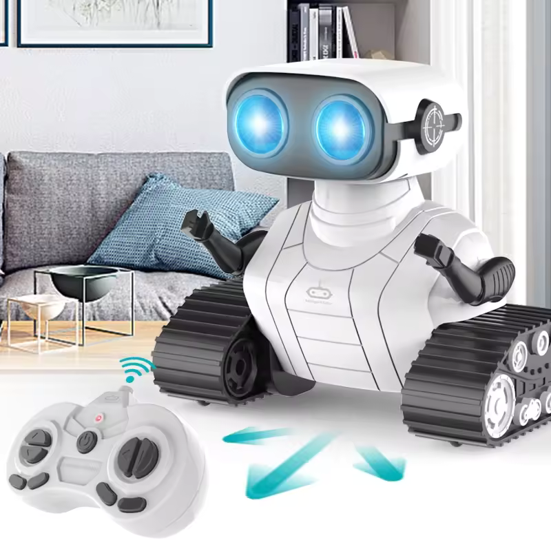 Remote Control Educational Humanoid Robotics with LED Eyes, Sound & Light, and Dancing Feature for Kids