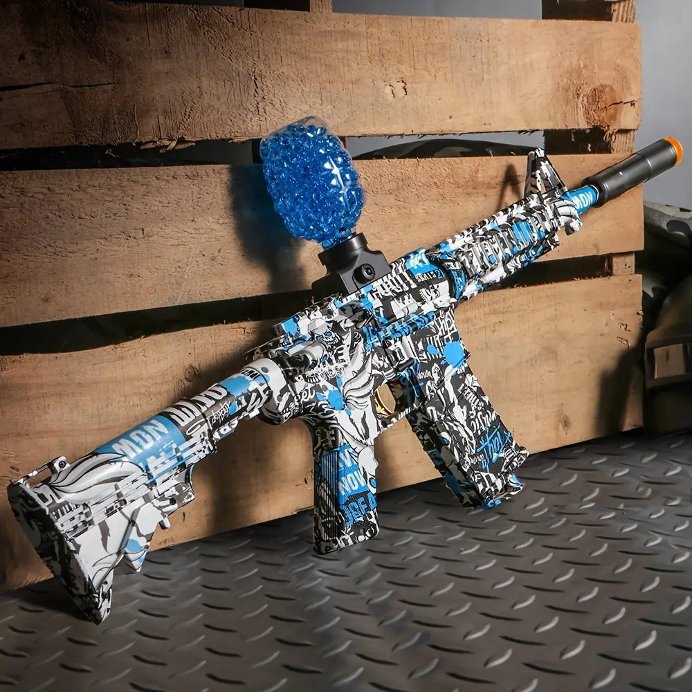 M416 Rifle Blaster Gun Toy with Rechargeable Battery & Safe Goggles Ideal Kids' Gift