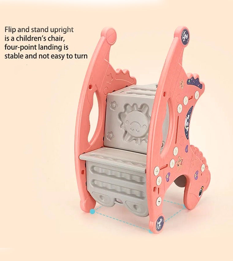 Rocking Horse with Wheel for kids 6 months Plus Blue