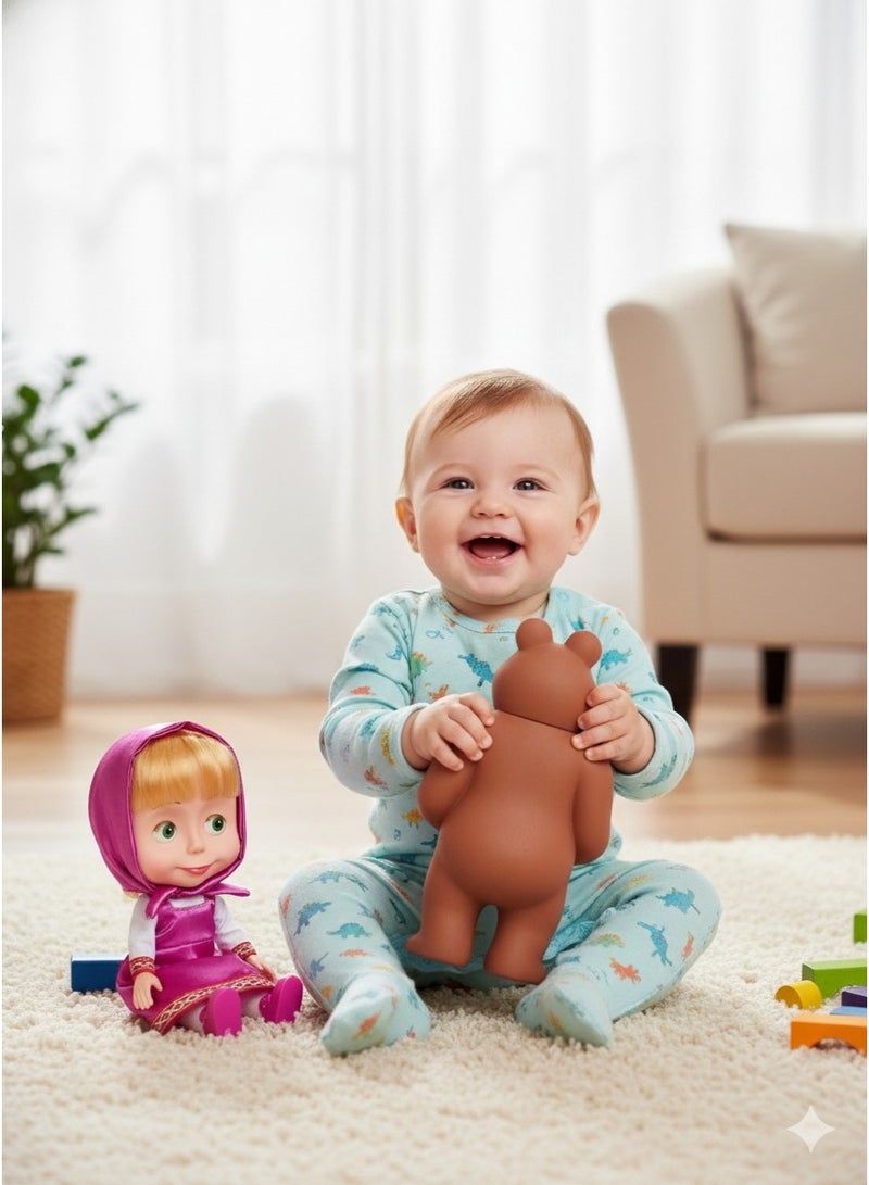 Sasa & Bear Musical Doll Set for Girls Sasha