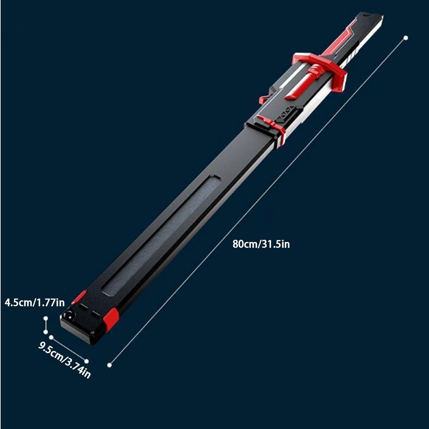 Sparkblade LED Plastic Sword with Smoke, Sparks & Sound, 7-Color Light Up Anime Katana 80 CM