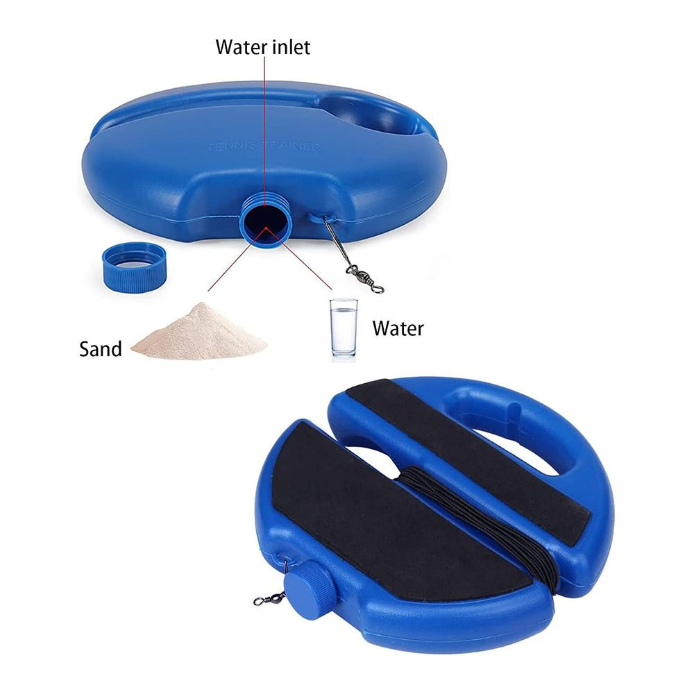 Tennis Rebound Trainer Solo Training Set for Beginners, Kids & Adults (Blue)