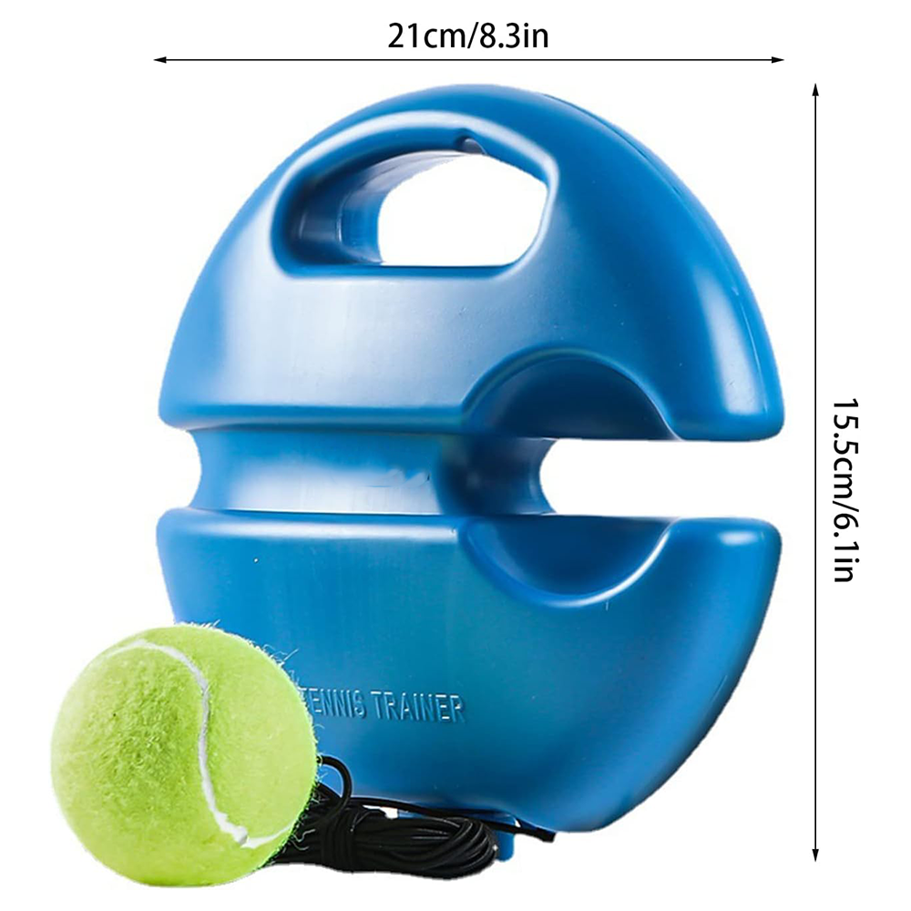 Tennis Rebound Trainer Solo Training Set for Beginners, Kids & Adults (Blue)