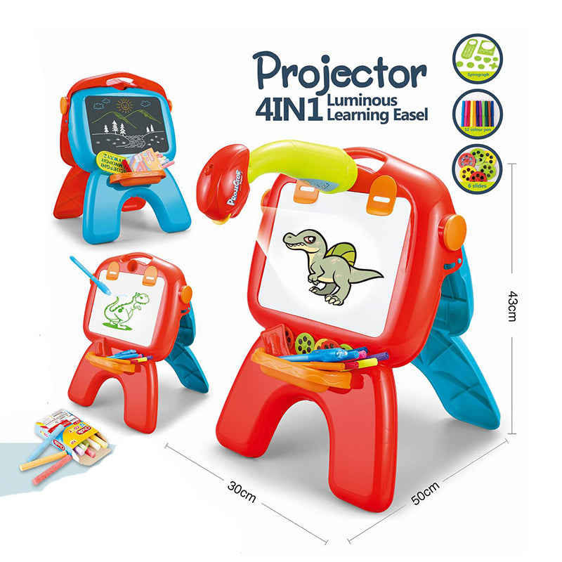 Two-Sided Luminous Learning Easel – Kids' Light-Up Drawing & Painting Board