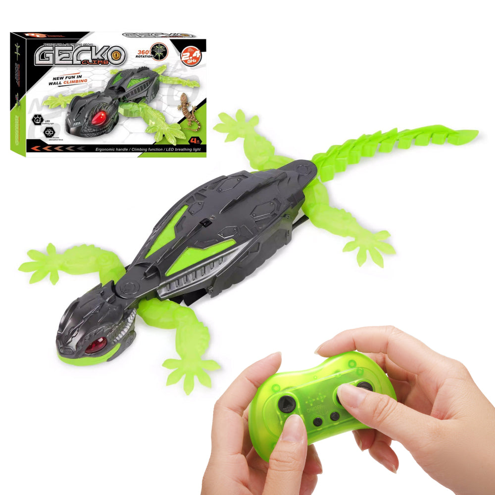 Wall Climbing Gecko RC Robot Rechargeable Wall & Ceiling Climbing Toy for Kids