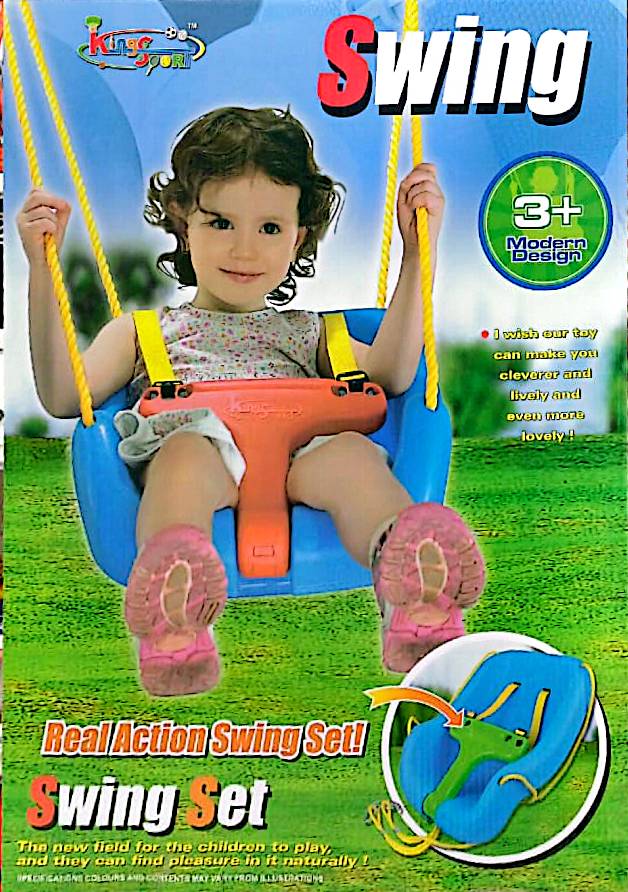 Toddler Swing set with secure T-bar