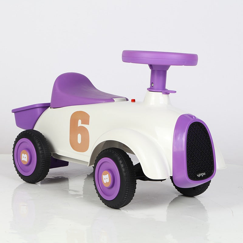 Vintage Push Car with Music & Lights 12M–3Y
