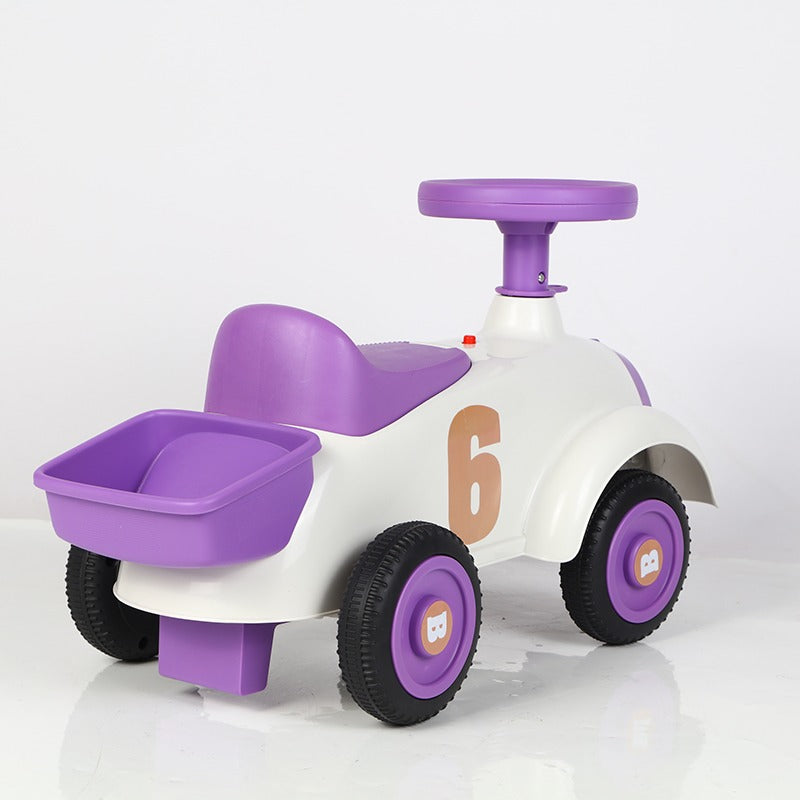 Vintage Push Car with Music & Lights 12M–3Y