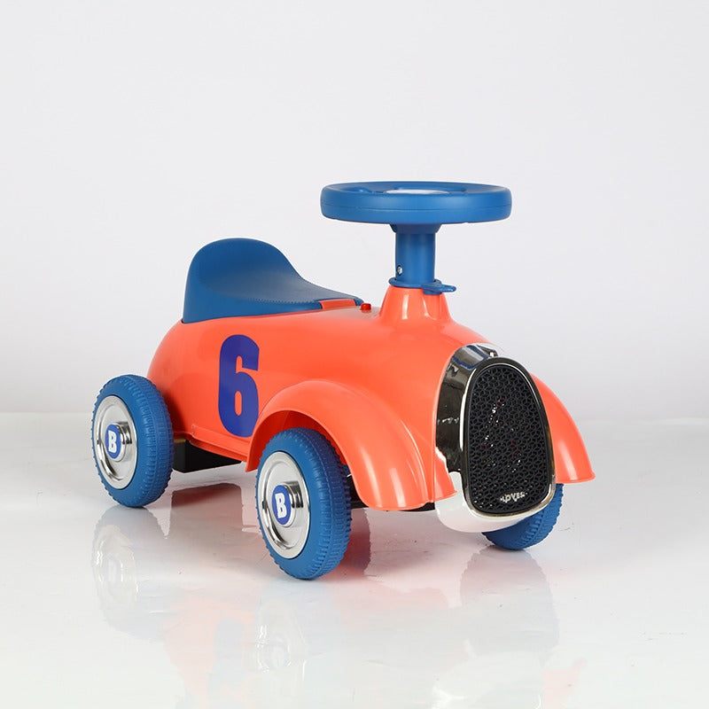 Vintage Ride-On Car for Toddlers 18M–3Y