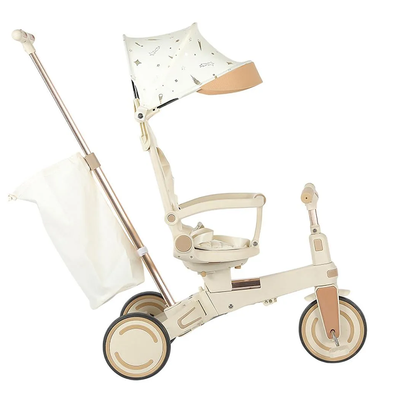Winhope 9-in-1 Baby Tricycle with Push Handle & Canopy