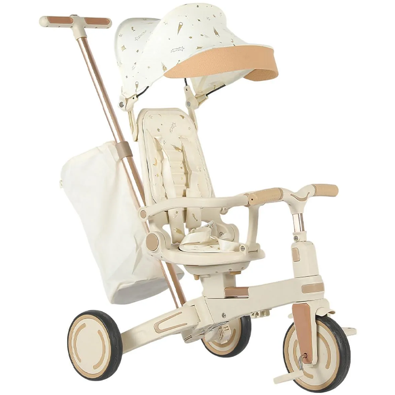 Winhope 9-in-1 Baby Tricycle with Push Handle & Canopy