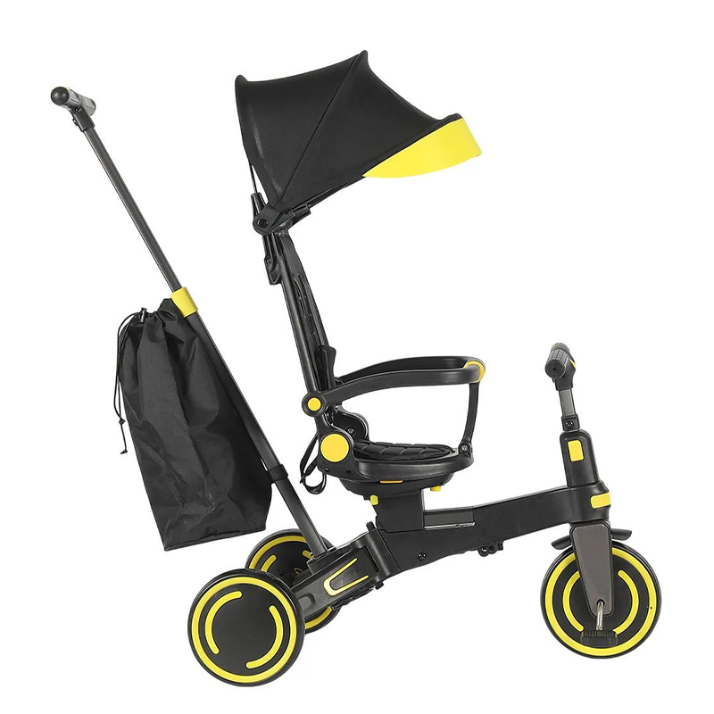 Winhope 9-in-1 Baby Tricycle with Push Handle & Canopy
