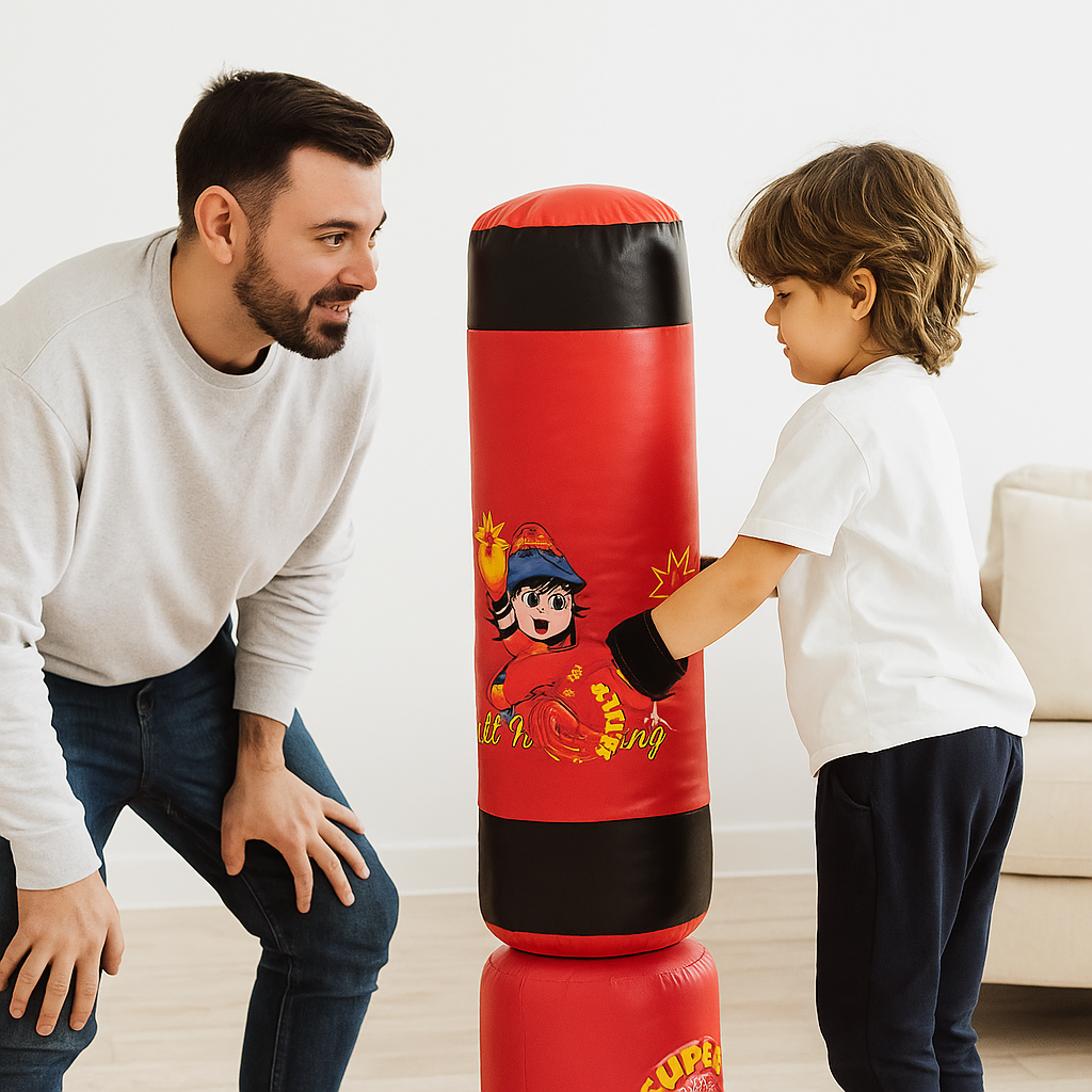 Kids Sports Toys Punching Bag Set – Mini Boxing Bag with Boxing Gloves for Boys, Fun & Active Play