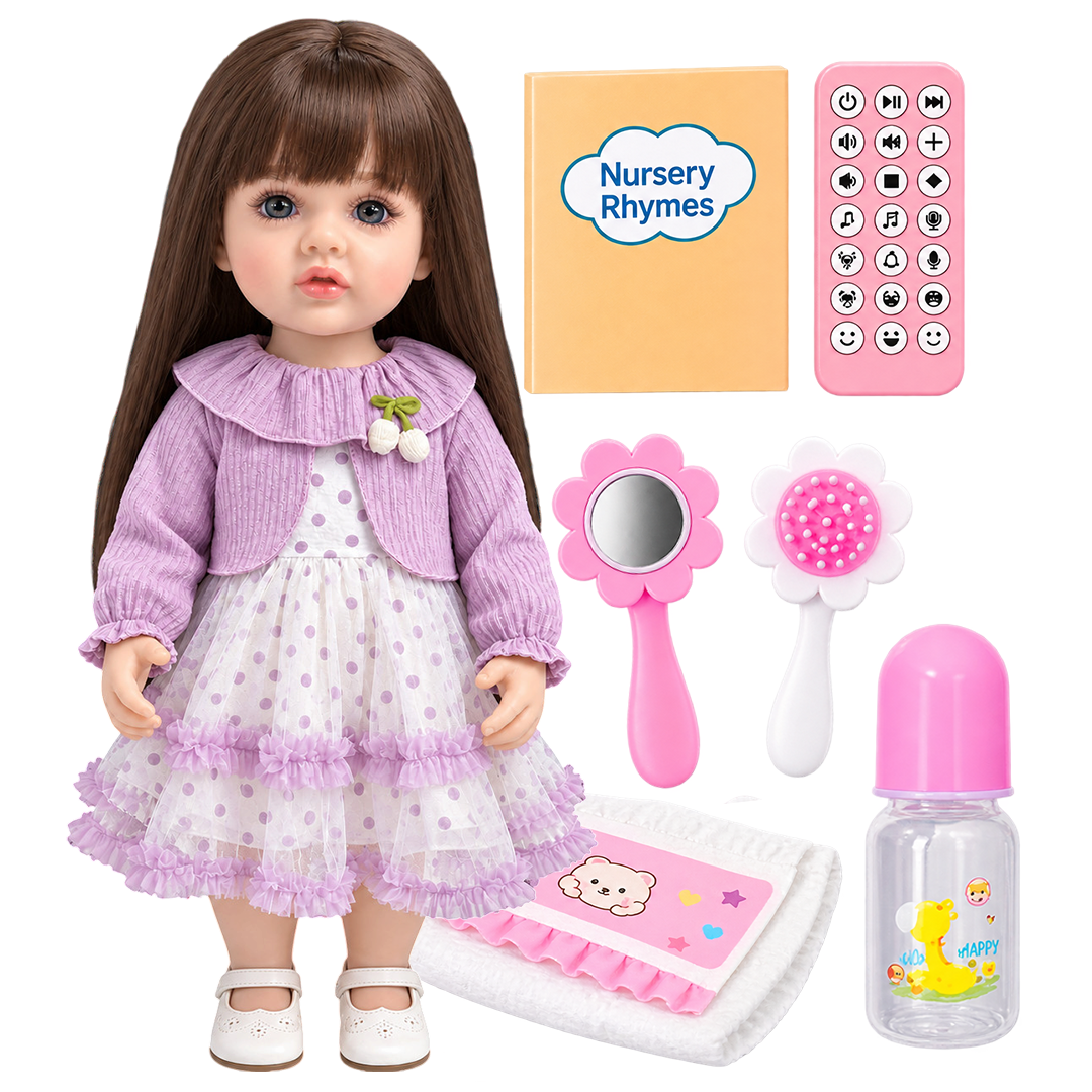 Jollyza® 55cm Interactive Talking Silicon Doll In English Language
