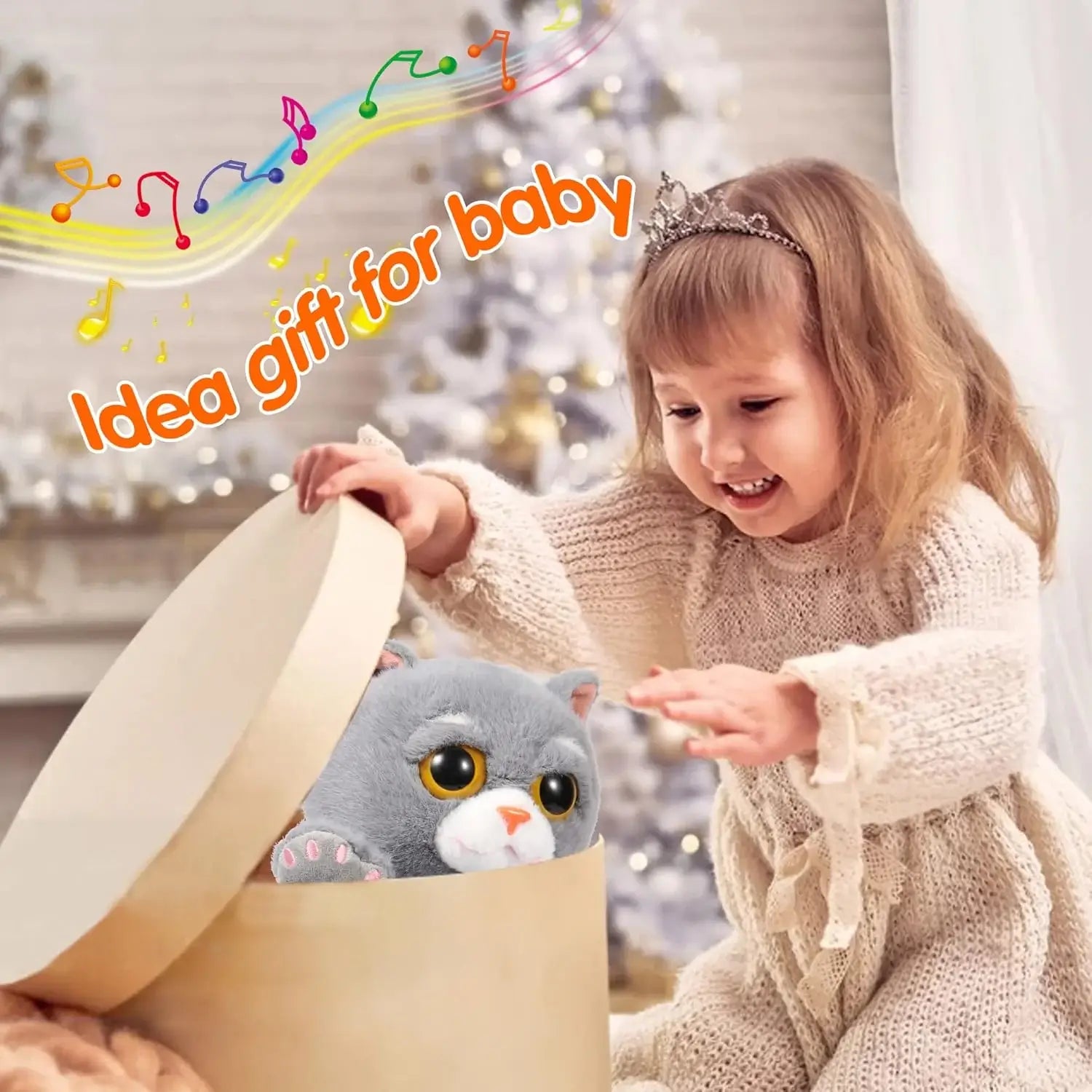 Jollyza® Interactive Singing & Dancing Cat Musical Toy for Babies & Toddlers