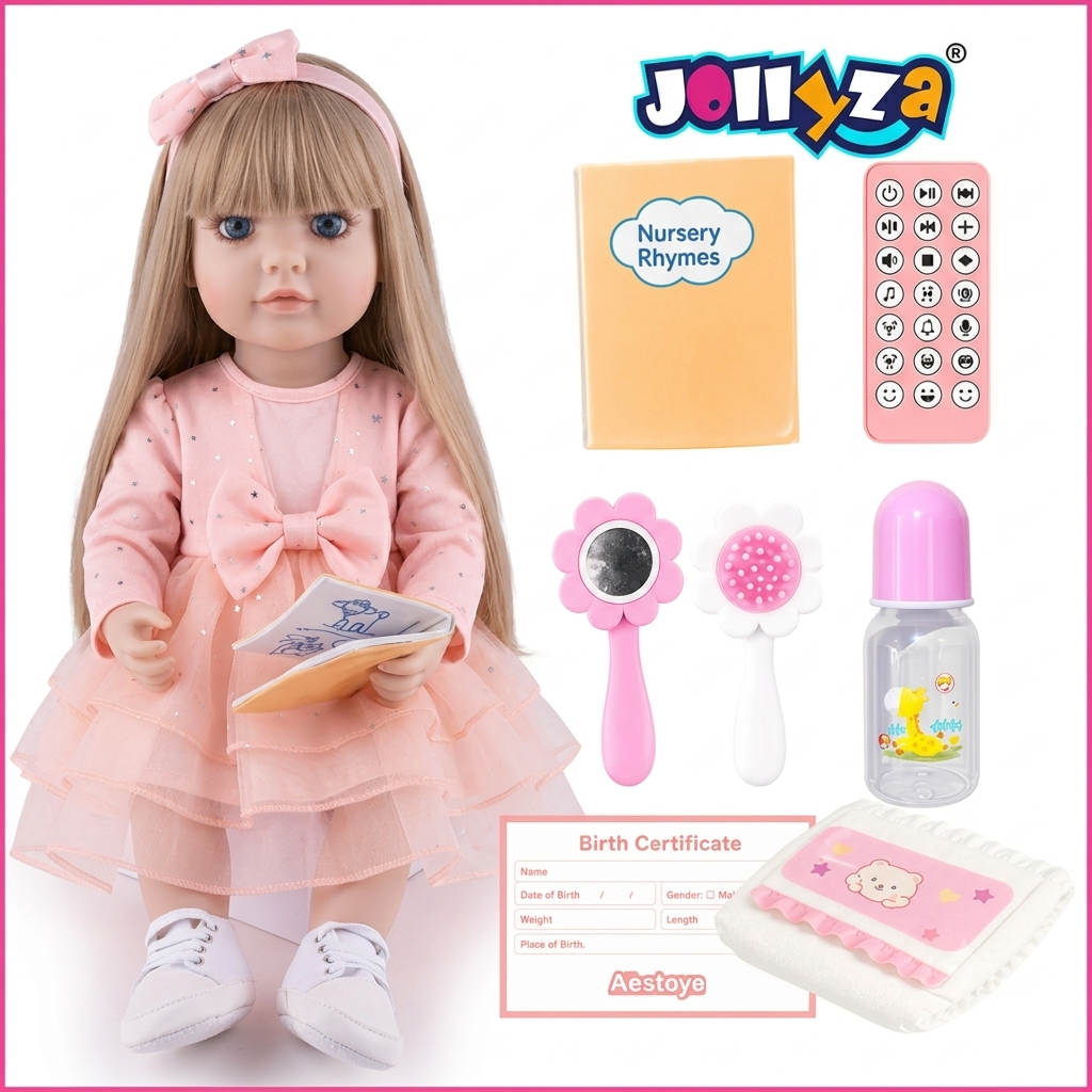 Jollyza® 55cm Interactive Talking Silicon Doll In ARABIC Language