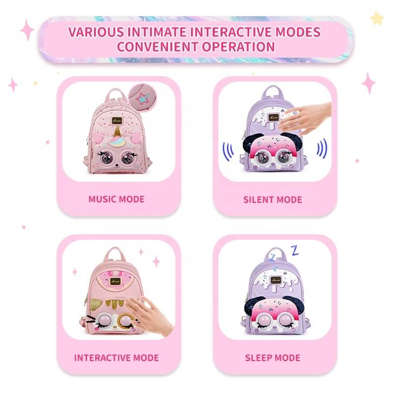 Intereactive Eyes and Musicial talking Baby School 3D Bag for kids from 6 years old