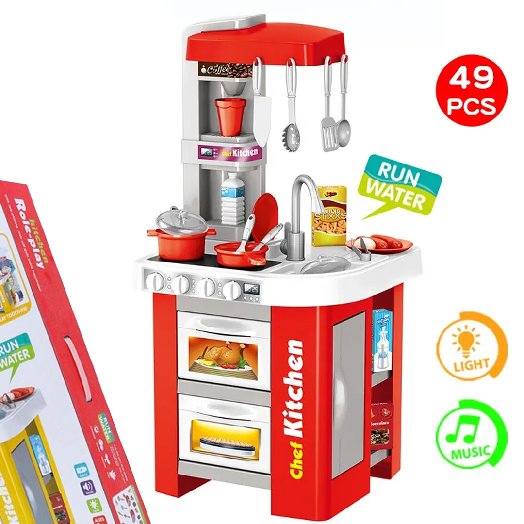 49 pieces play plastic kitchen toys set for kids