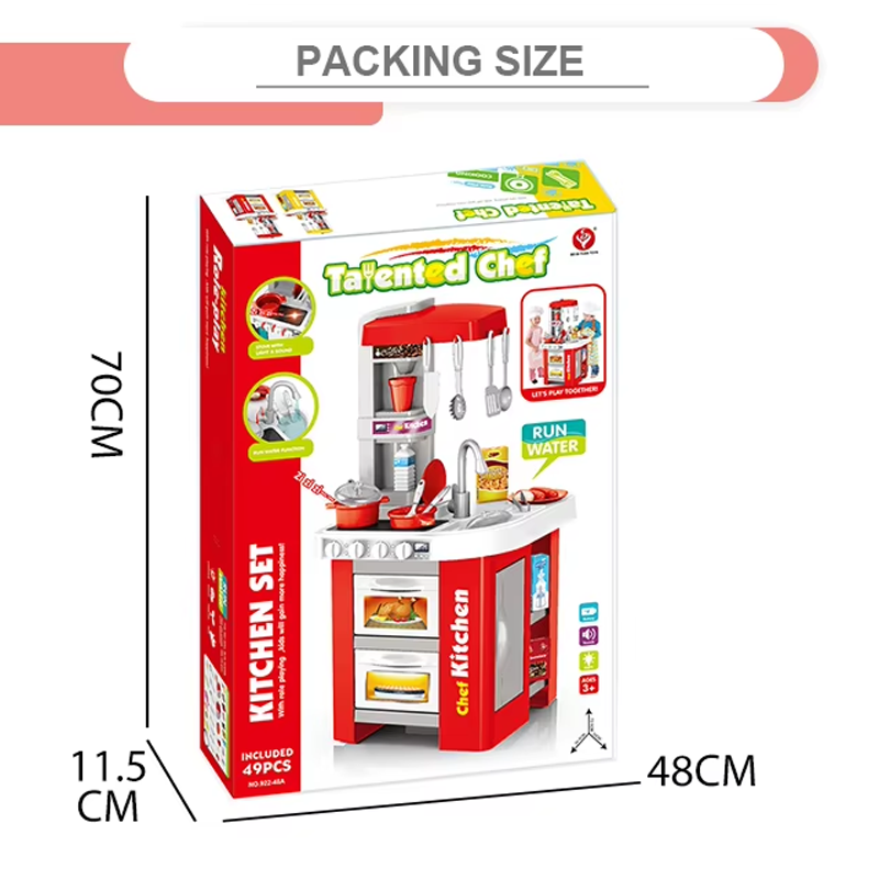 49 pieces play plastic kitchen toys set for kids