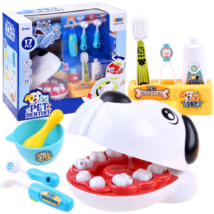 Toy Dentist Dog Set – 17-Piece Pet Dental Care Kit for Kids