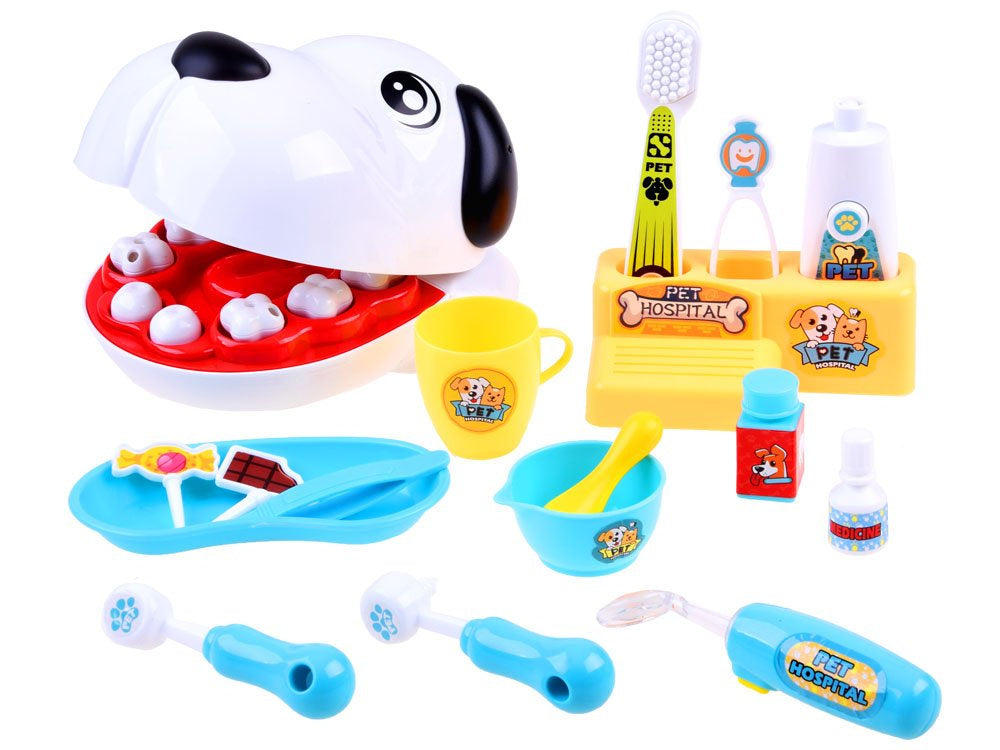 Toy Dentist Dog Set – 17-Piece Pet Dental Care Kit for Kids
