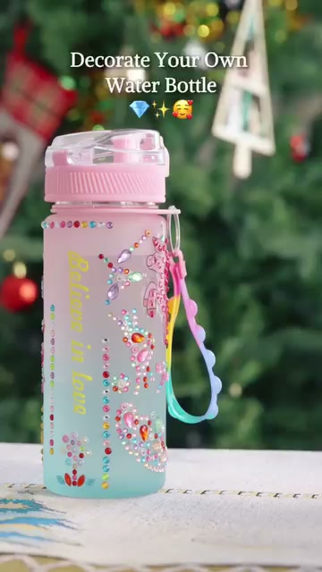 Decorate Your Own Water Bottle Kit Unicorn Diamond Painting Crafts for Girls