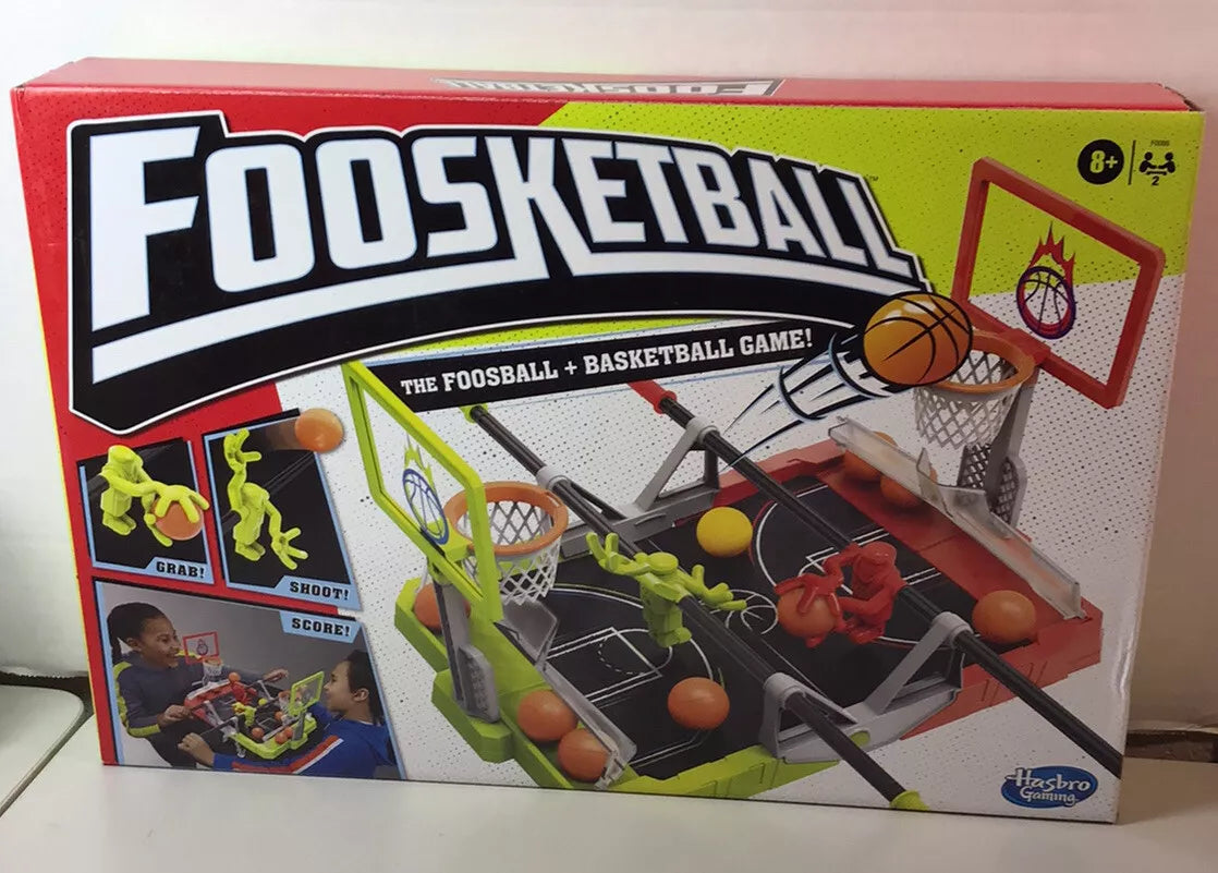 Hasbro Gaming Foosketball Board Game Foosball Meets Basketball Shoot & Score Fun